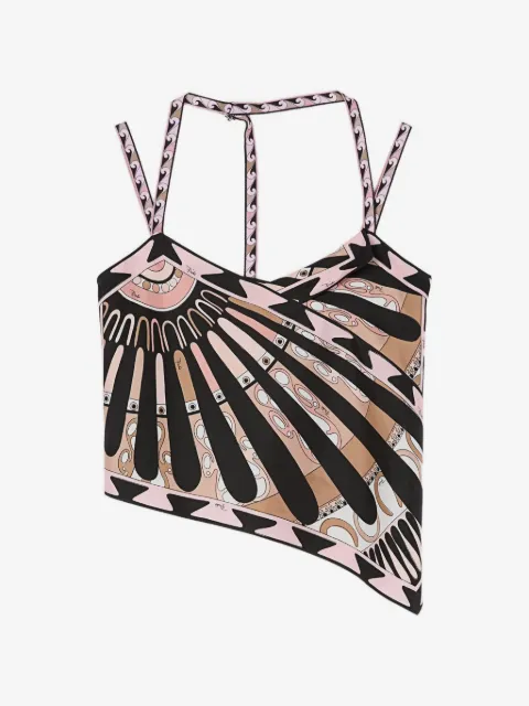 PUCCI Soleil print silk scarf top