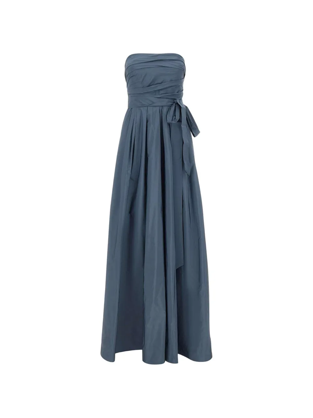 Max Mara pleated strapless dress - Blu