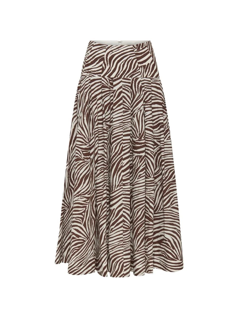 Nicholas Yasmin pleated midi skirt - Marrone