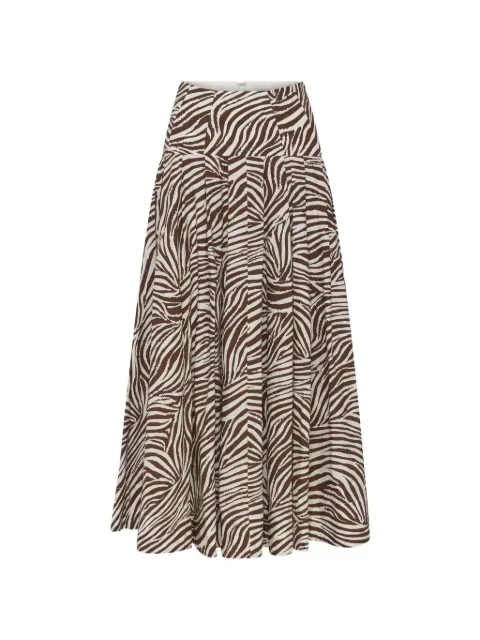 Nicholas Yasmin pleated midi skirt