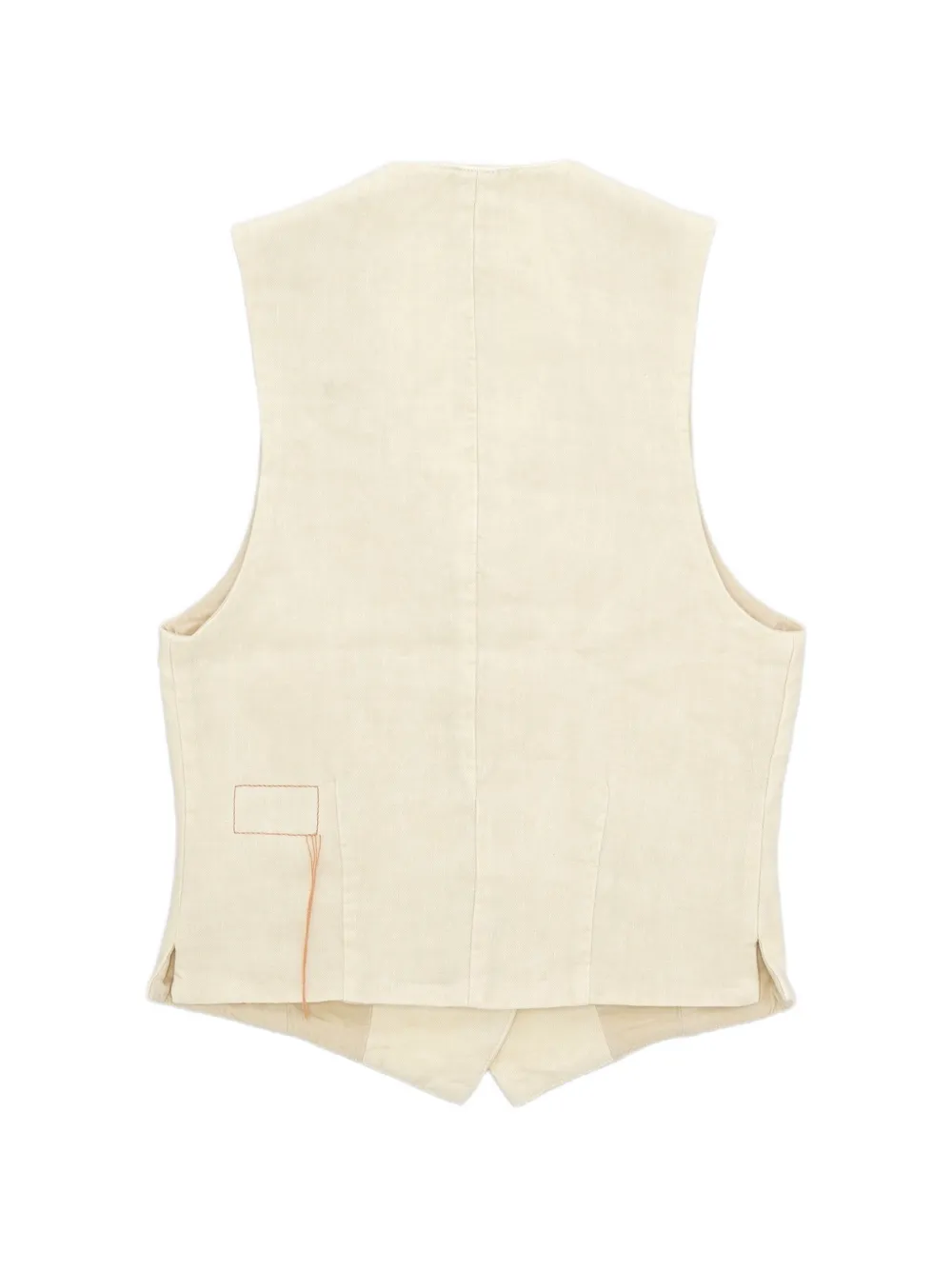  Fortela Button V-neck Waiscoat - Neutrals 