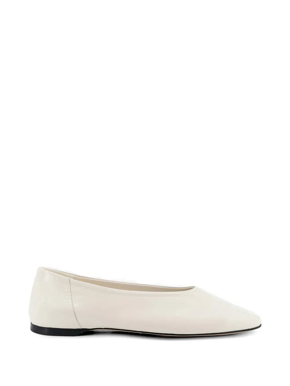 TOTEME Asymmetric leather ballet flats - Toni neutri
