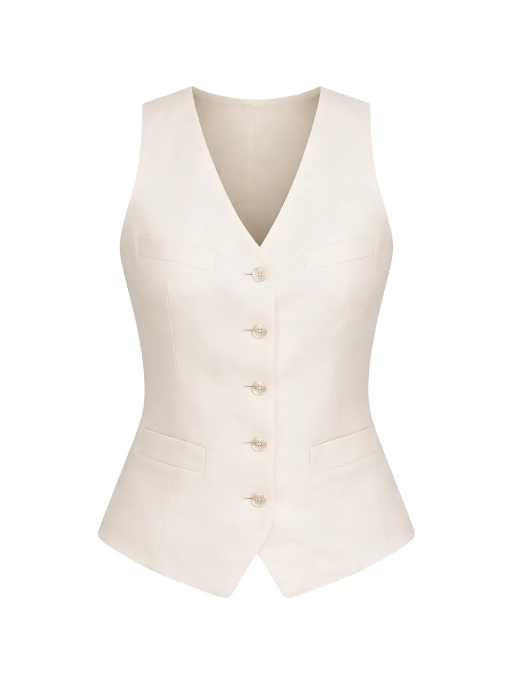 Lauren Ralph Lauren buttoned V-neck waistcoat - Neutrals