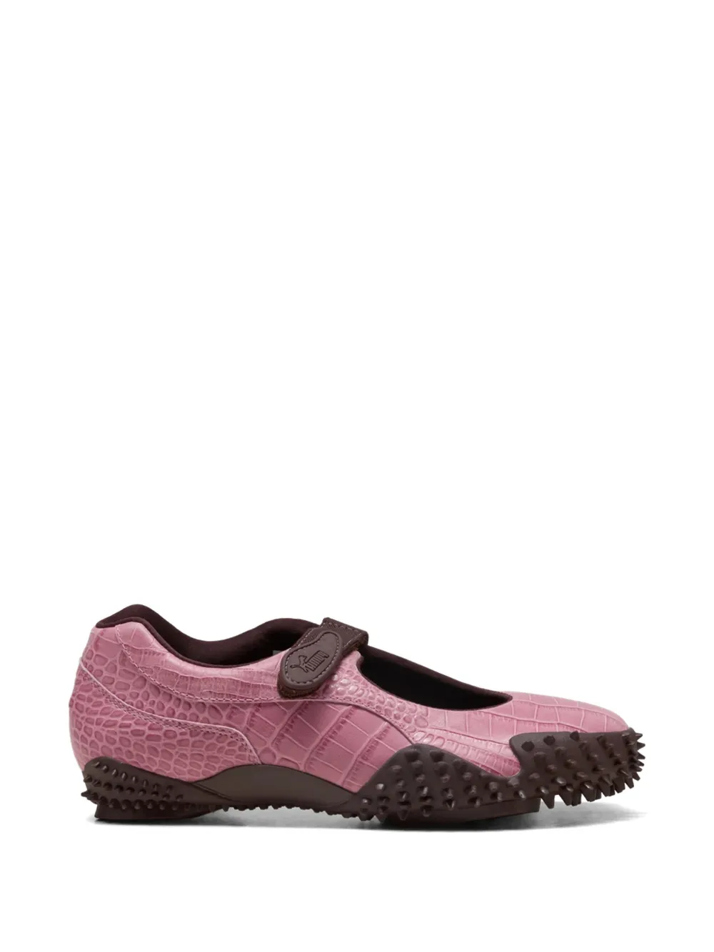 PUMA Mostro Fey crocodile-effect leather sneakers - Rosa