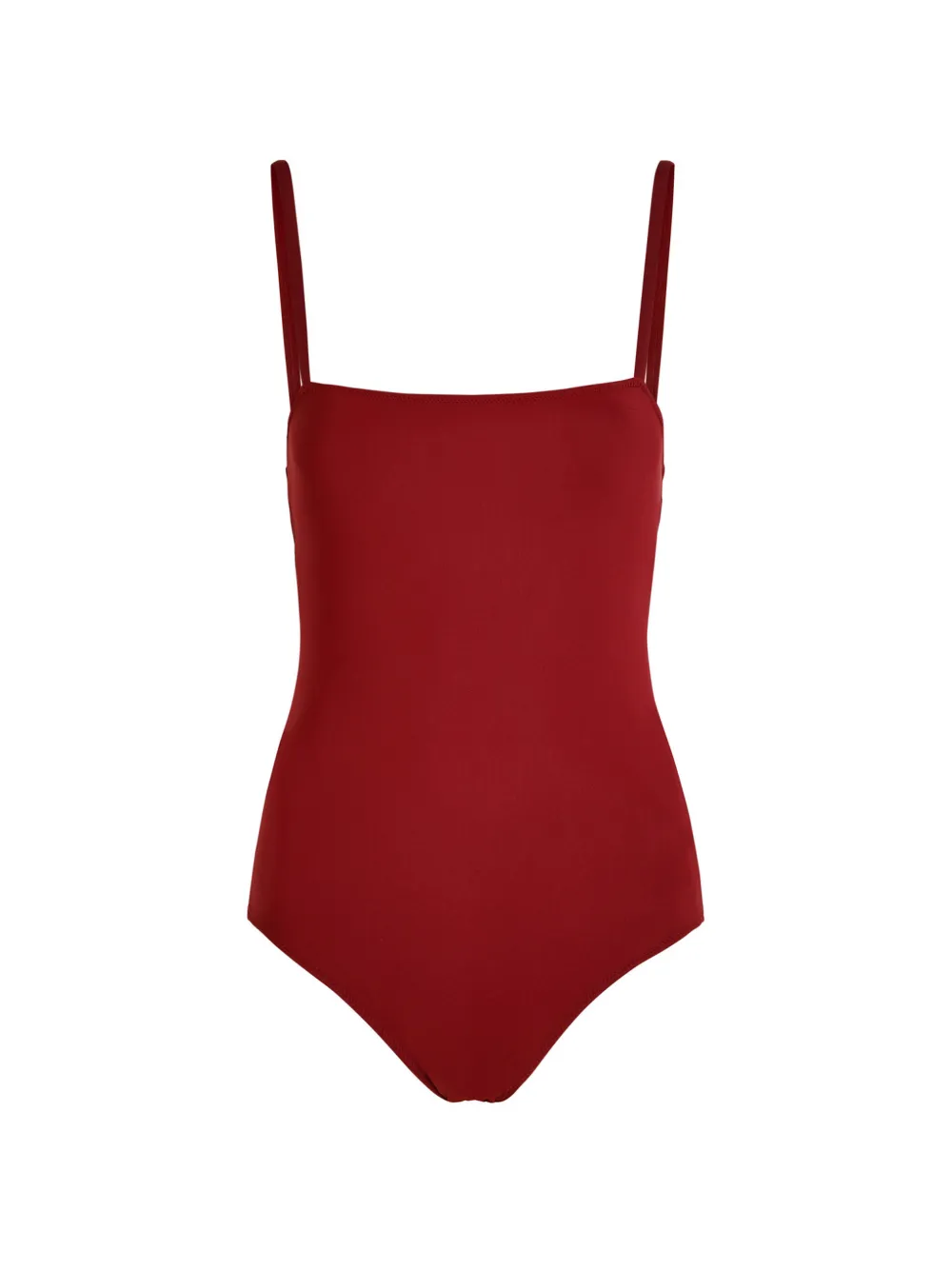 nounou Anita square-neck swimsuit - Rot