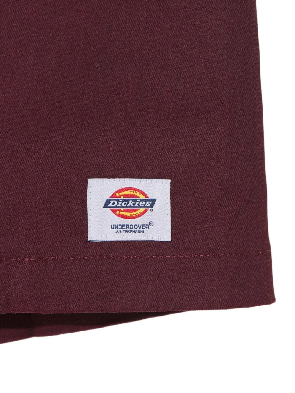 Undercover Broek met labelpatch Rood