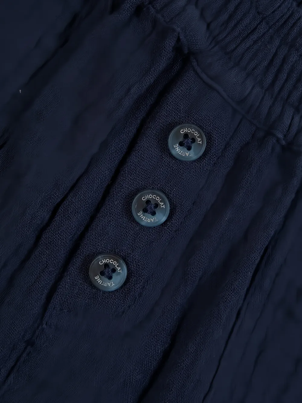 Tartine Et Chocolat Katoenen shorts met knoop Blauw