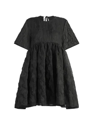 Cecilie Bahnsen パフスリーブ ドレス | ブラック | FARFETCH JP