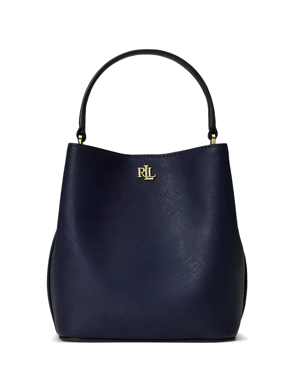 Lauren Ralph Lauren small Reese logo-detail top-handle leather tote bag - Blu