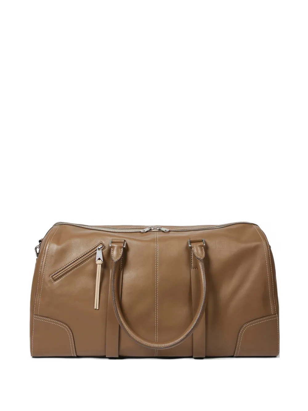 Paul Smith zip-fastening leather holdall bag - Marrone