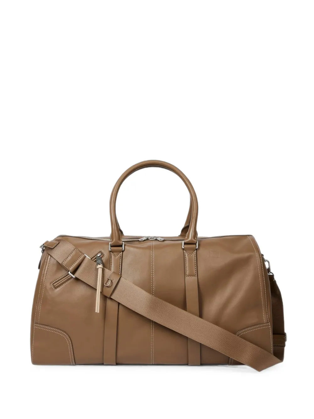 Paul Smith zip-fastening leather holdall bag - Marrone