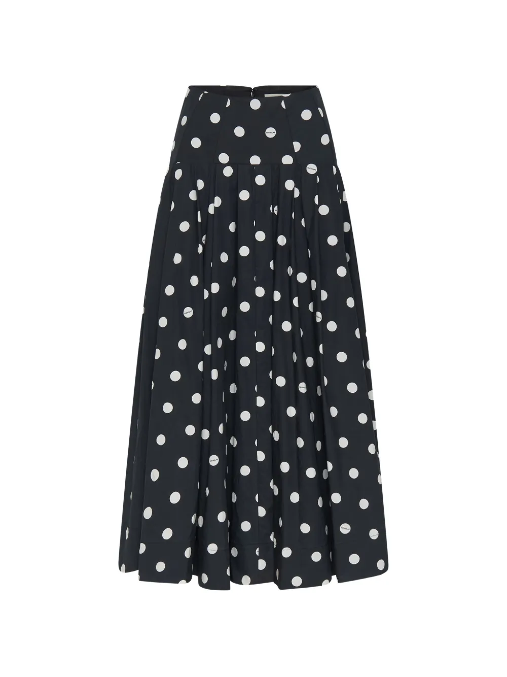 Nicholas polka-dot midi skirt - Nero
