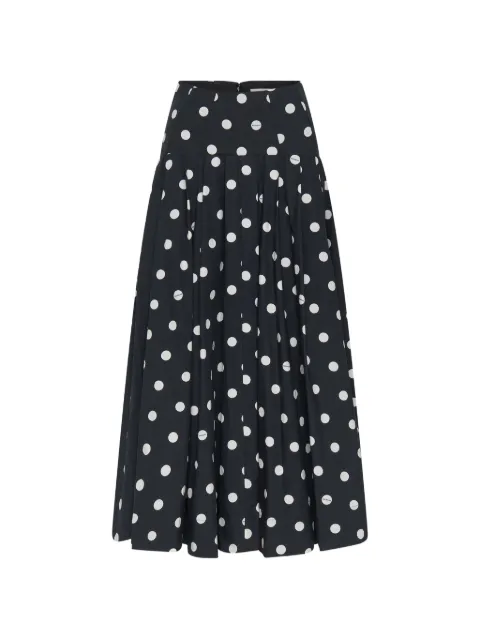 Nicholas polka-dot midi skirt