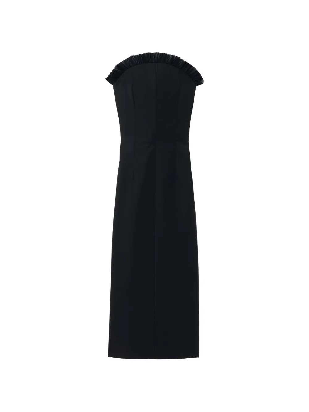 Alexander McQueen ruffled midi dress - Nero