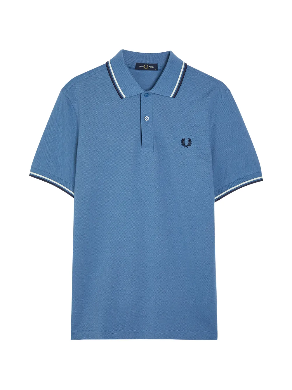 Fred Perry striped-detail polo shirt - Blu