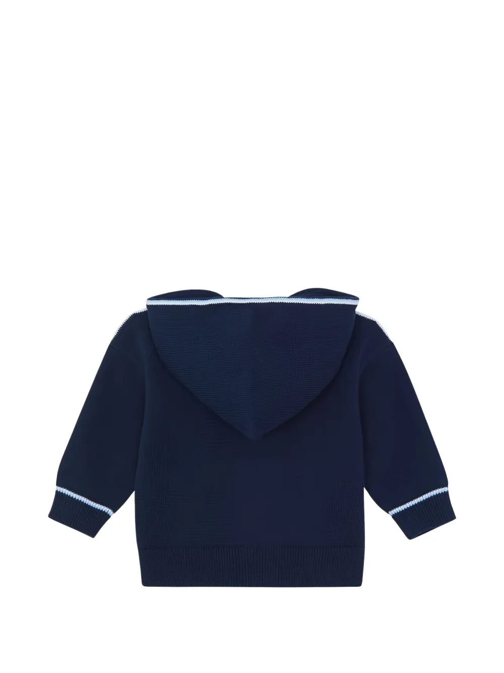 Tartine Et Chocolat Katoenen jack met capuchon en rits Blauw