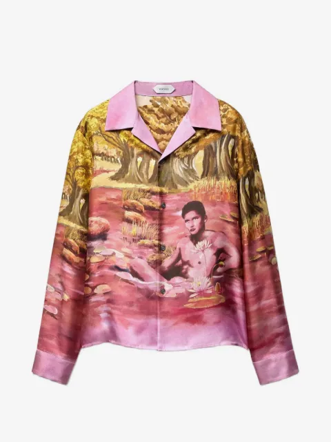 Versace camisa estampada