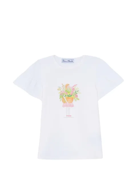 Tartine Et Chocolat t-shirt fantasy Garden à manches volantées