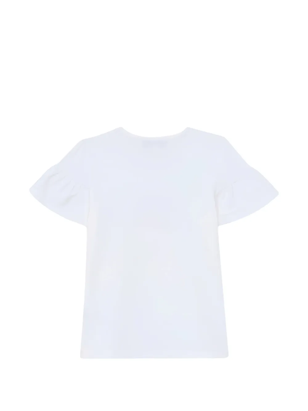Tartine Et Chocolat Fantasy Garden T-shirt met ruchemouwen Wit
