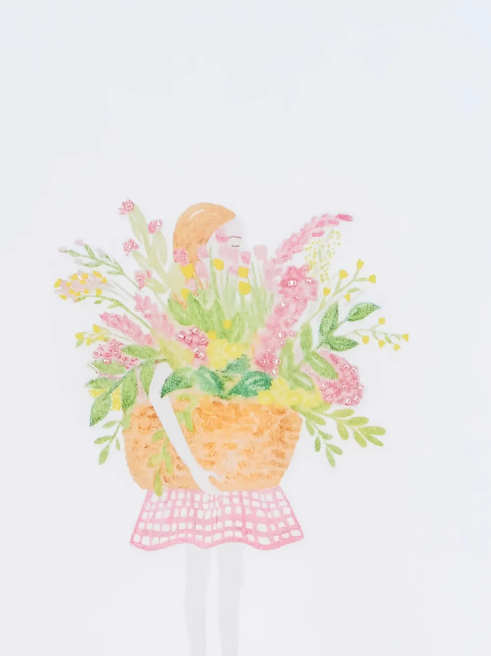 Tartine Et Chocolat Fantasy Garden T-shirt met ruchemouwen Wit