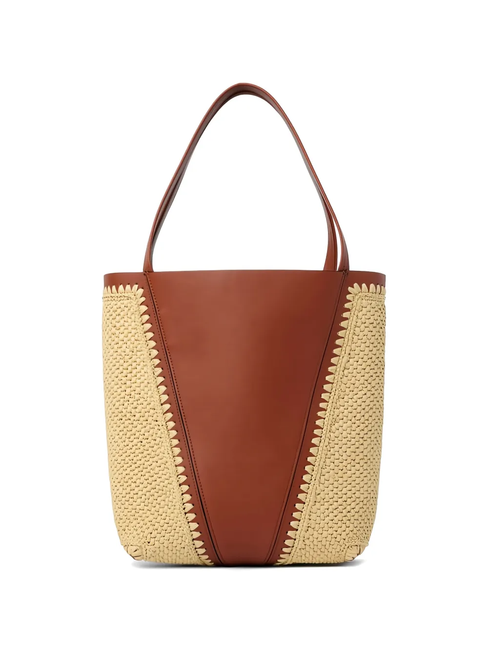 Chloé shopper met logodetail en bedel Bruin