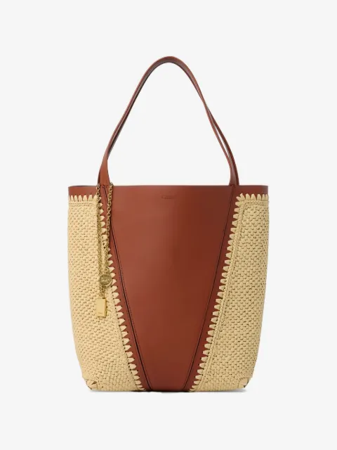 Chloé сумка-тоут с подвеской-логотипом