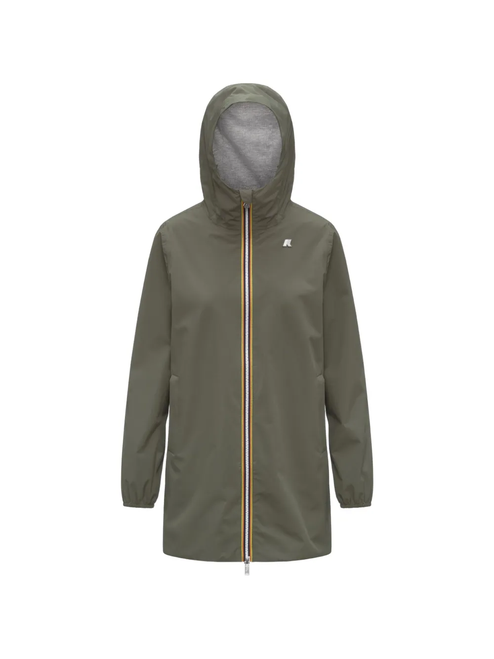 K-Way Cappotto Sophie con zip - Verde