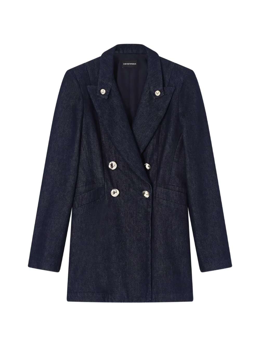 Emporio Armani double-breasted coat - Blau