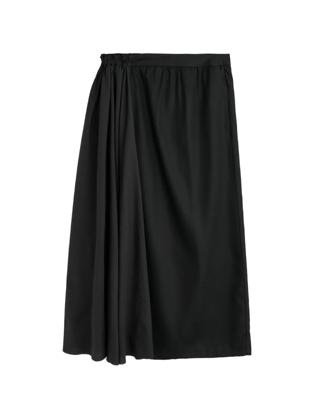 OUR LEGACY draped midi skirt - Nero