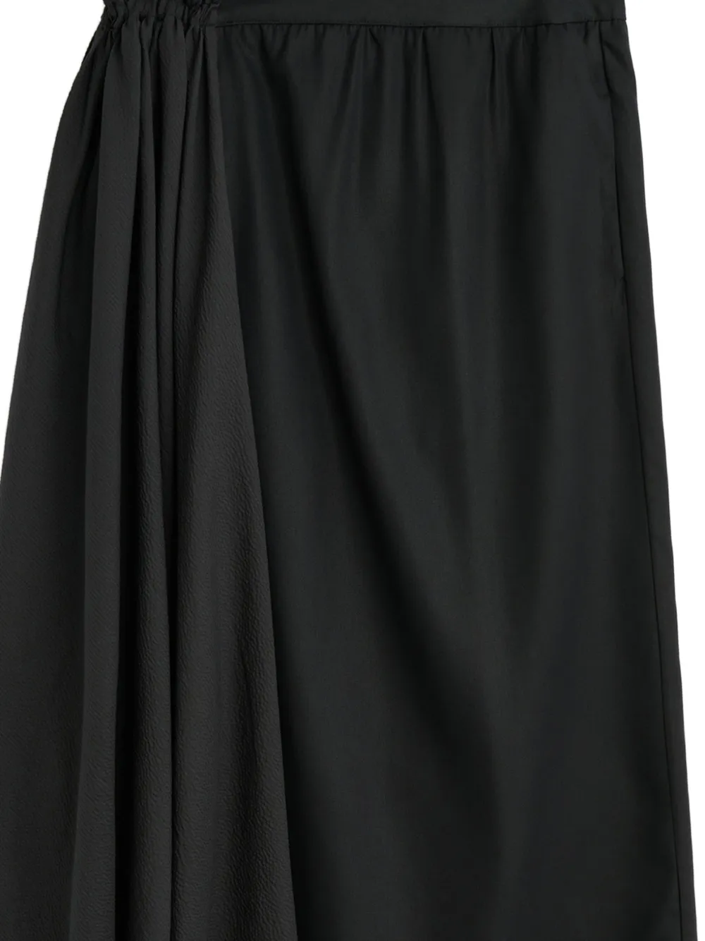 OUR LEGACY Gedrapeerde midi-rok Zwart