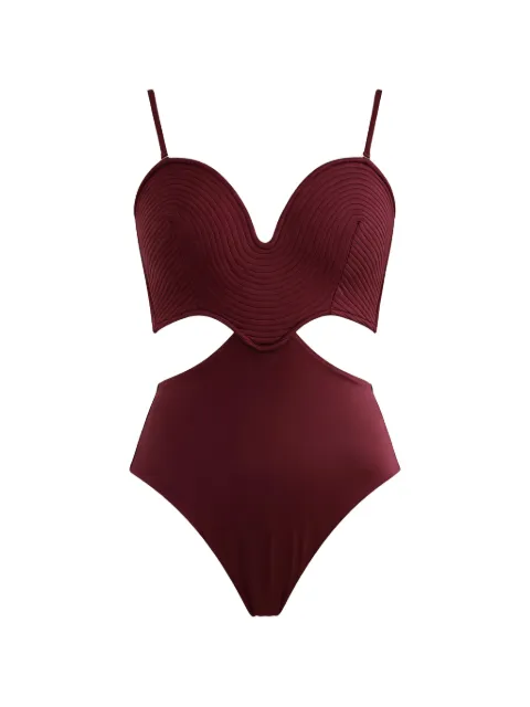 ATELIER SUNTIME SWIM Maiô Orla com recorte vazado