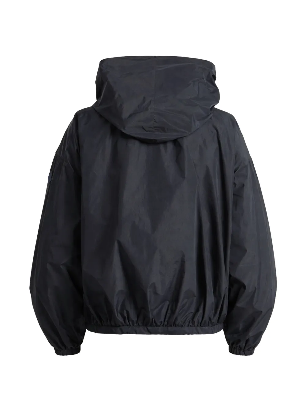 Moncler Jack met capuchon en strik Blauw