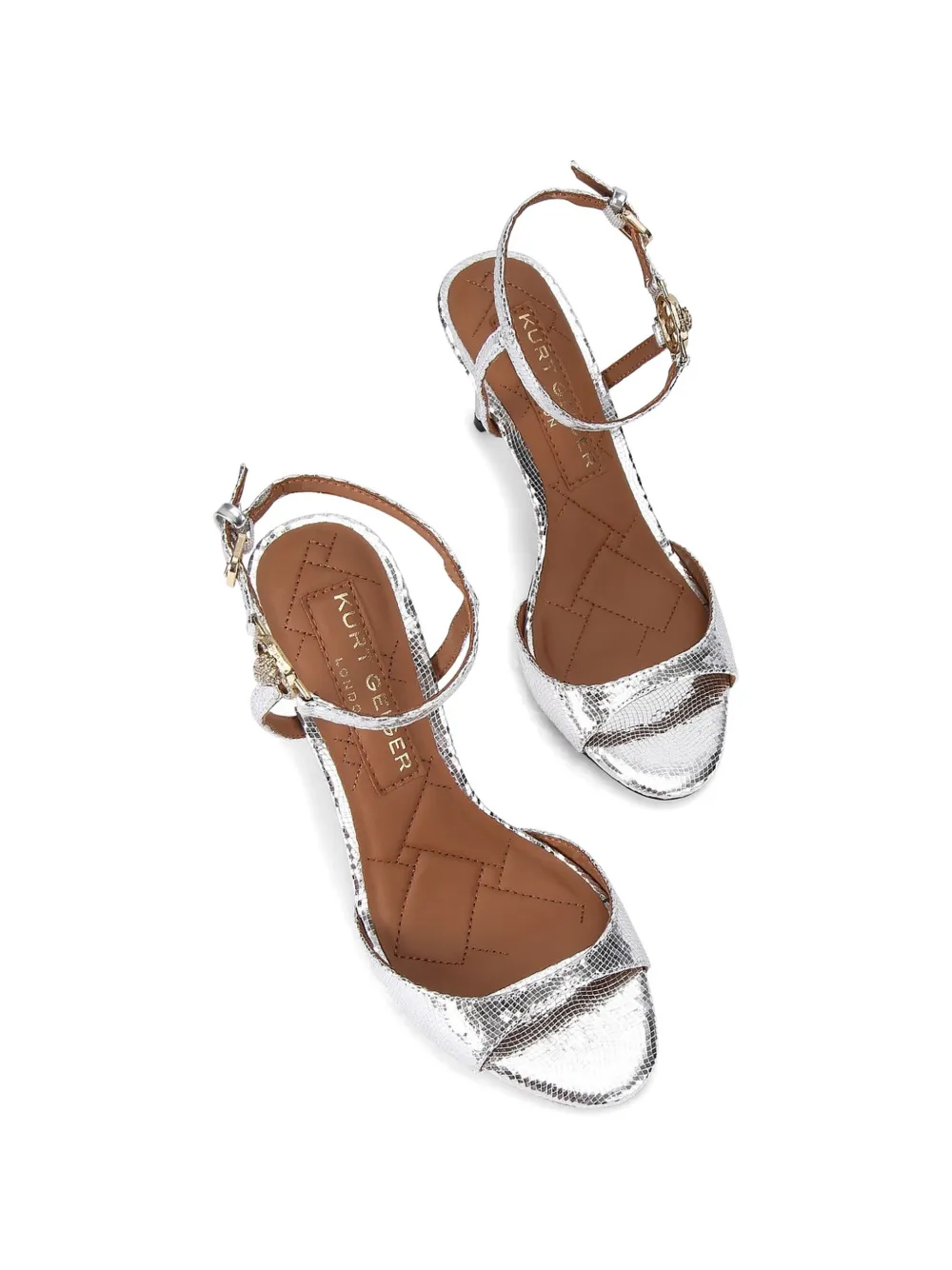 Kurt Geiger London Sandalen met enkelbandjes Zilver