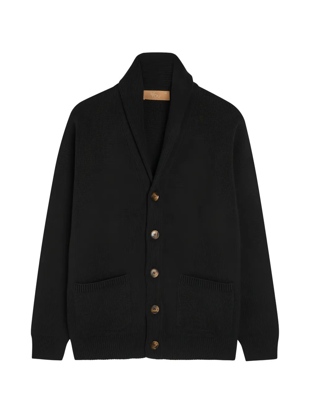 LIVE buttoned shawl-collar cardigan - Black