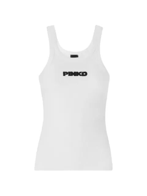 PINKO Blue Lagoon ribbed tank top