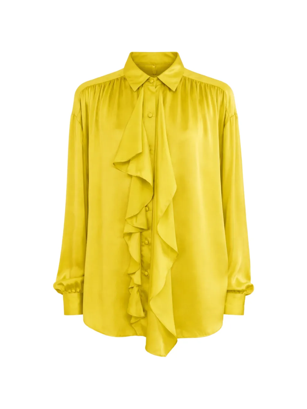 Ulla Johnson Gesture ruffled button shirt - Giallo