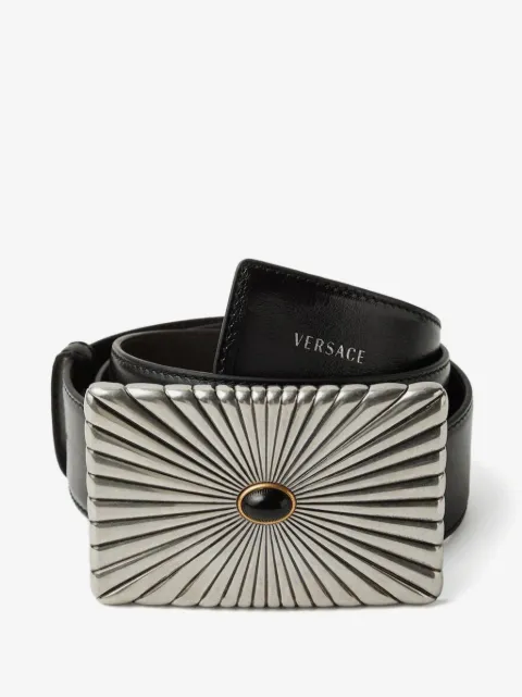 Versace leather belt 4 cm