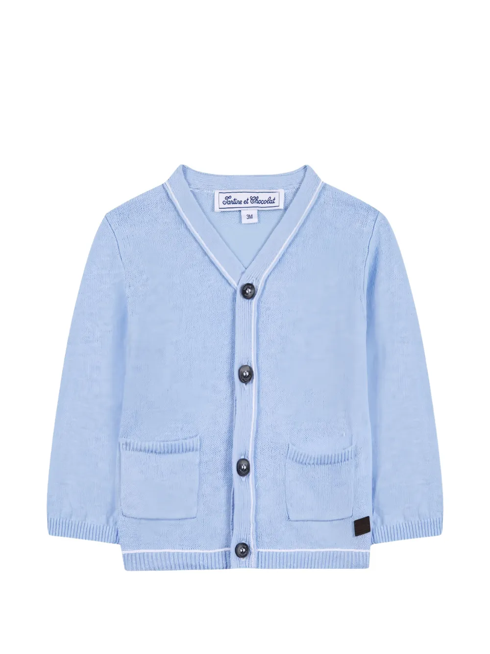Tartine Et Chocolat front-pockets cardigan - Blu