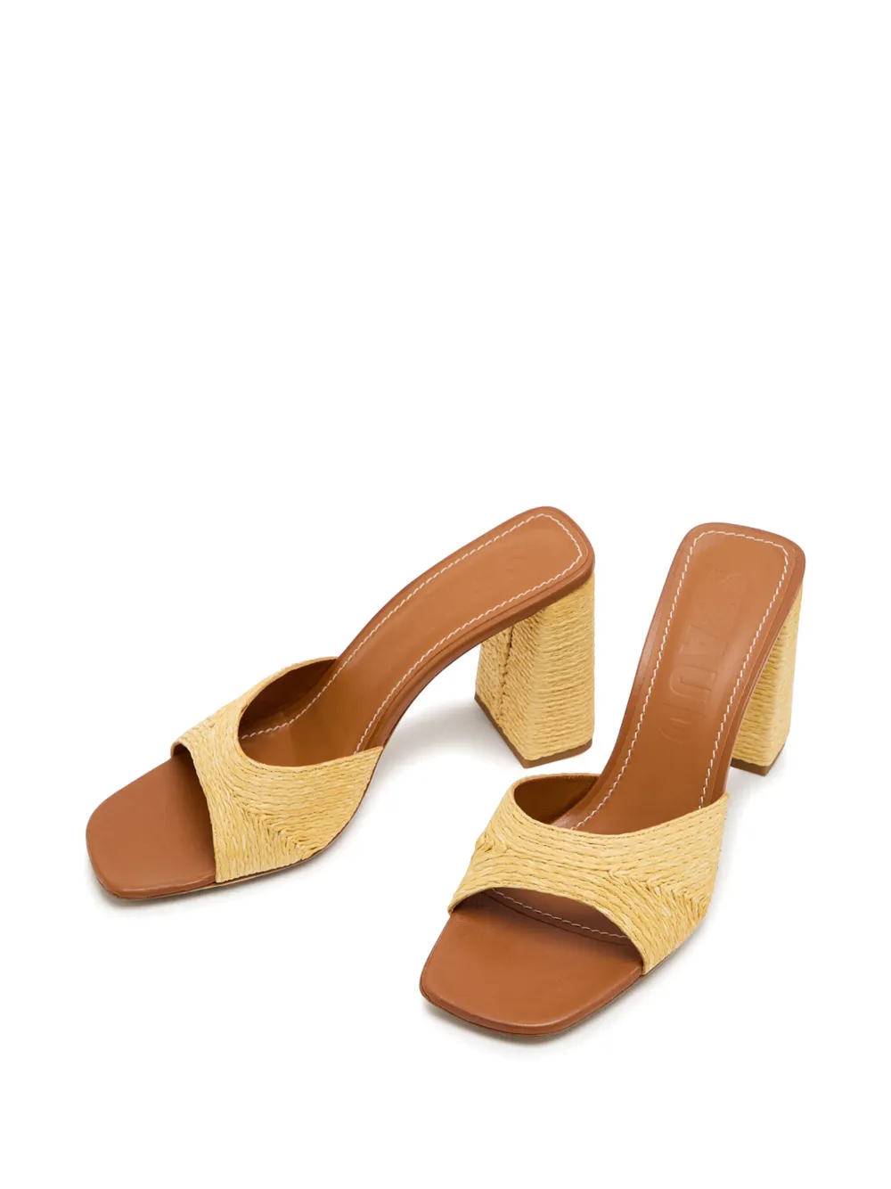 STAUD Raffia sandalen Beige