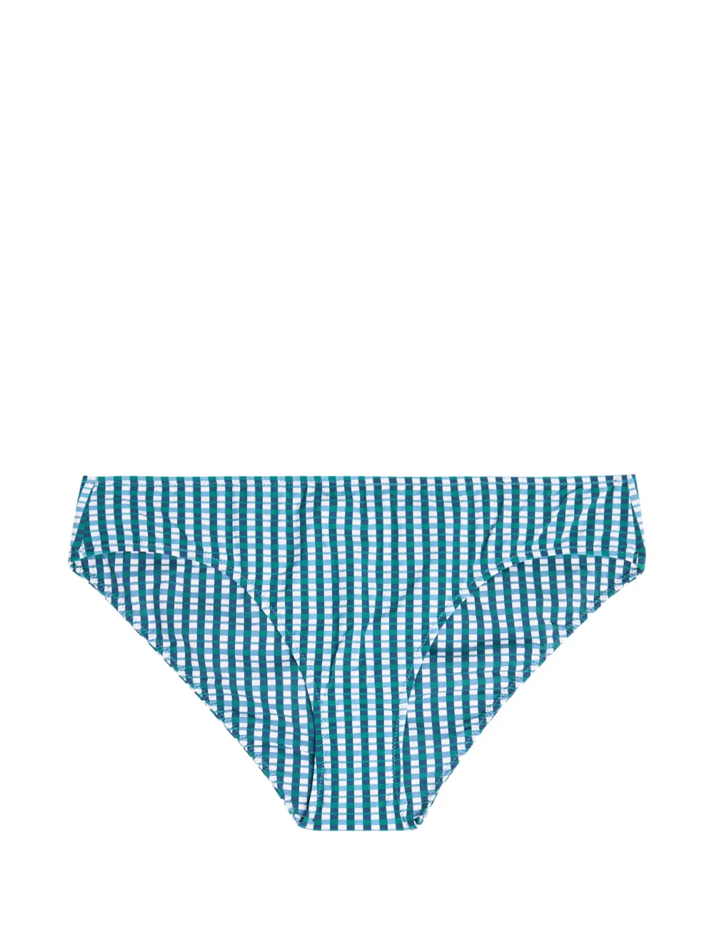nounou Missy checked bikini bottons - Blu