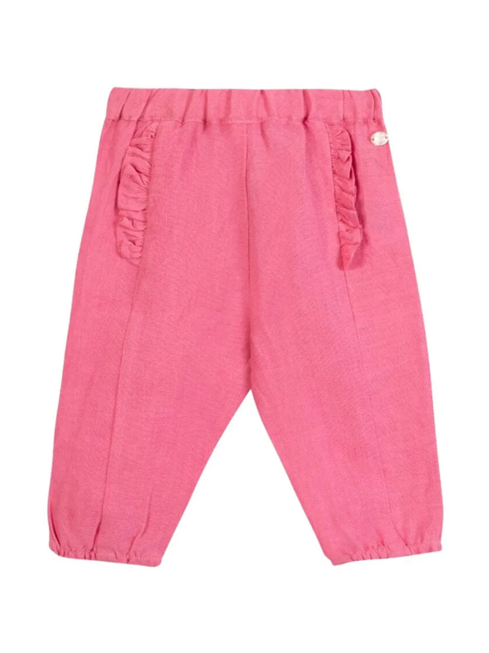 Tartine Et Chocolat ruffled-detail trousers - Rosa
