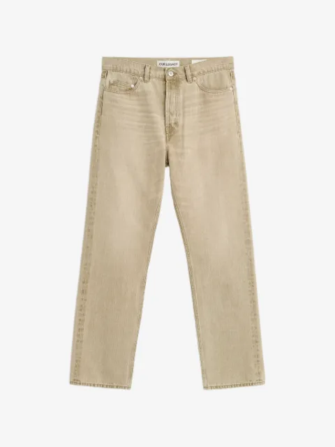 OUR LEGACY First Cu logo-patch jeans