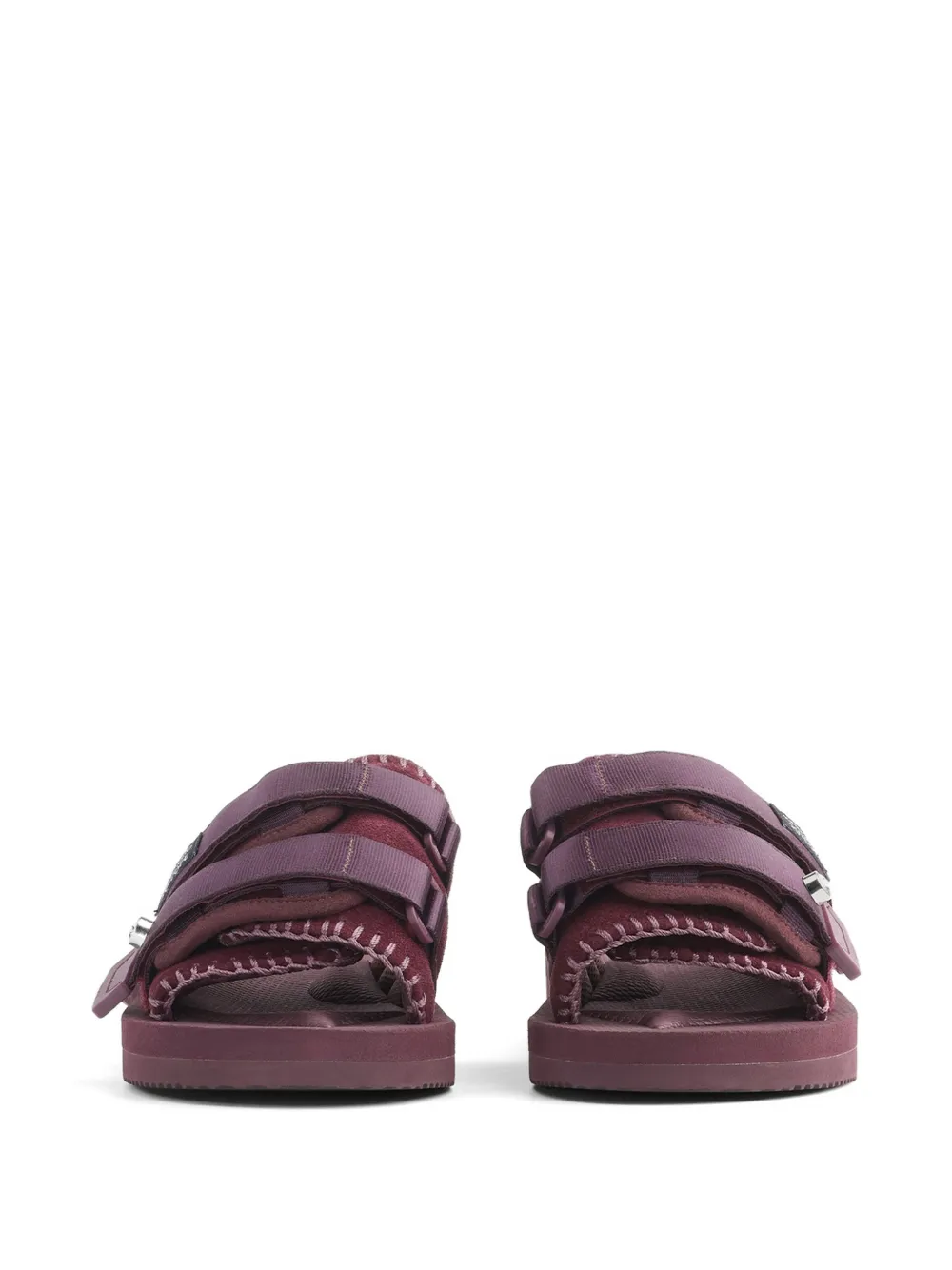 Forte Suicoke double-strap leather sandals Paars