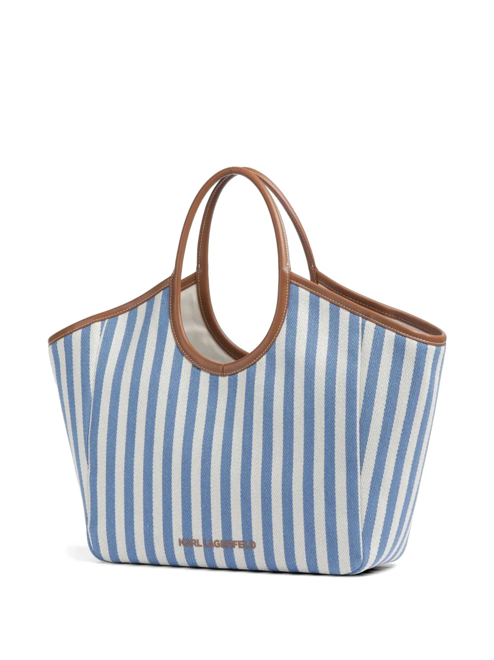  Karl Lagerfeld Stripe Shoulder Bag - Blue 