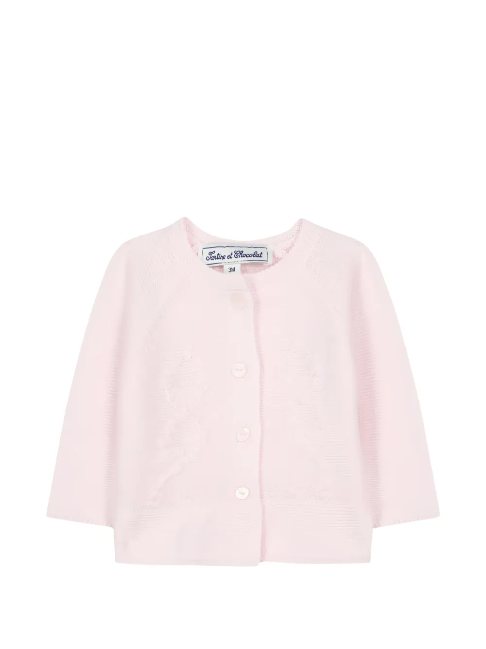 Tartine Et Chocolat embroidery cardigan - Rosa