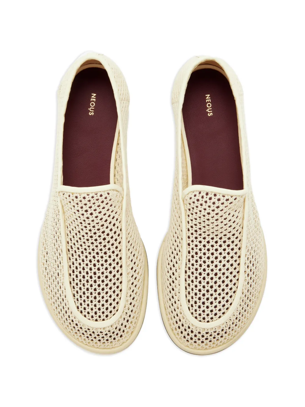 NEOUS Loafers met mesh Wit