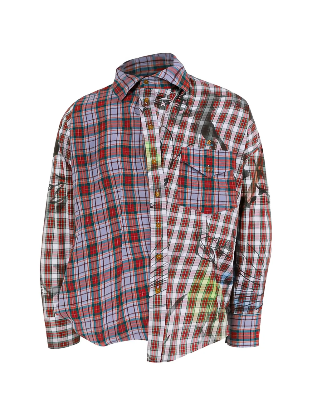 Vivienne Westwood Chaos button-down cotton shirt - Rot