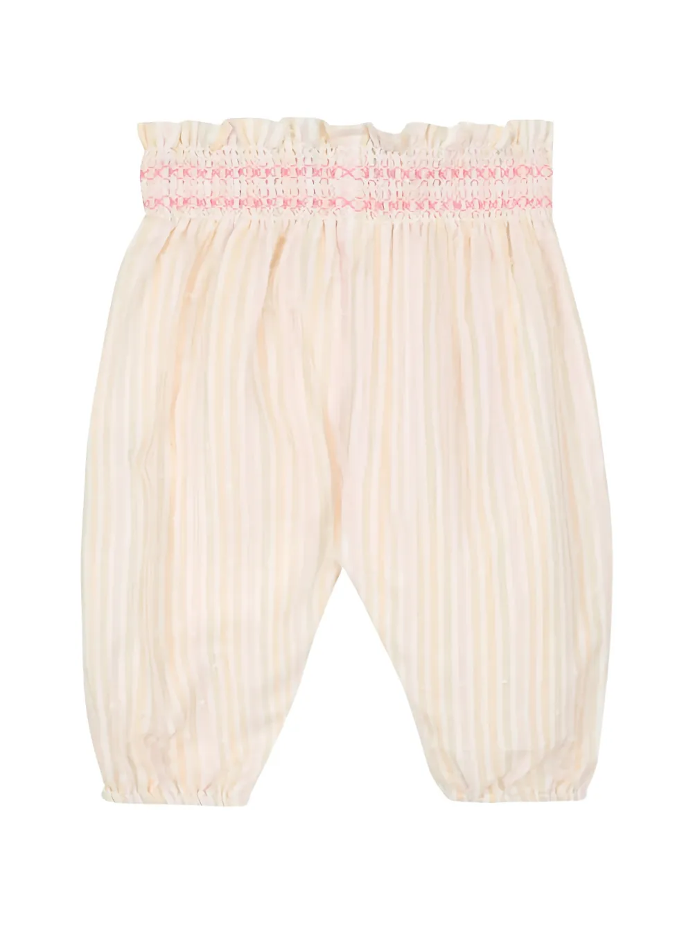 Tartine Et Chocolat Gestreepte katoenen broek Beige