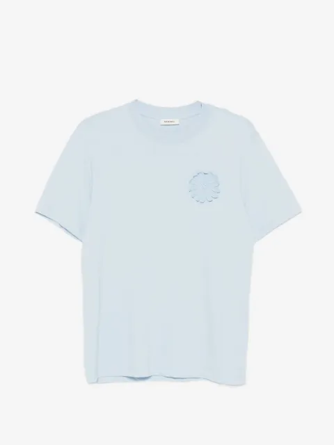 SANDRO T-Shirt mit Blumen-Patch