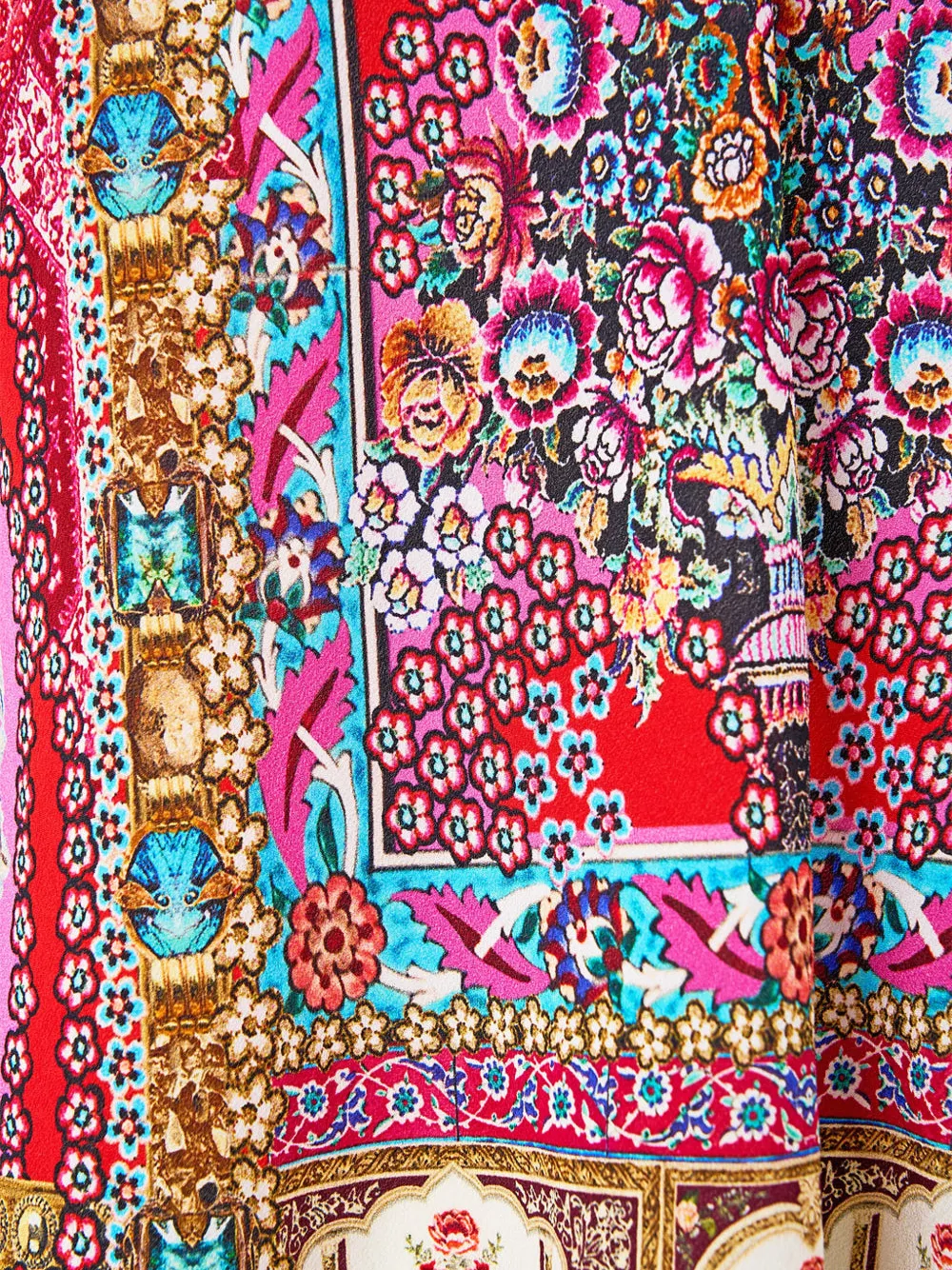 Camilla Heirloom Empire mouwloze blouse met V-hals Rood